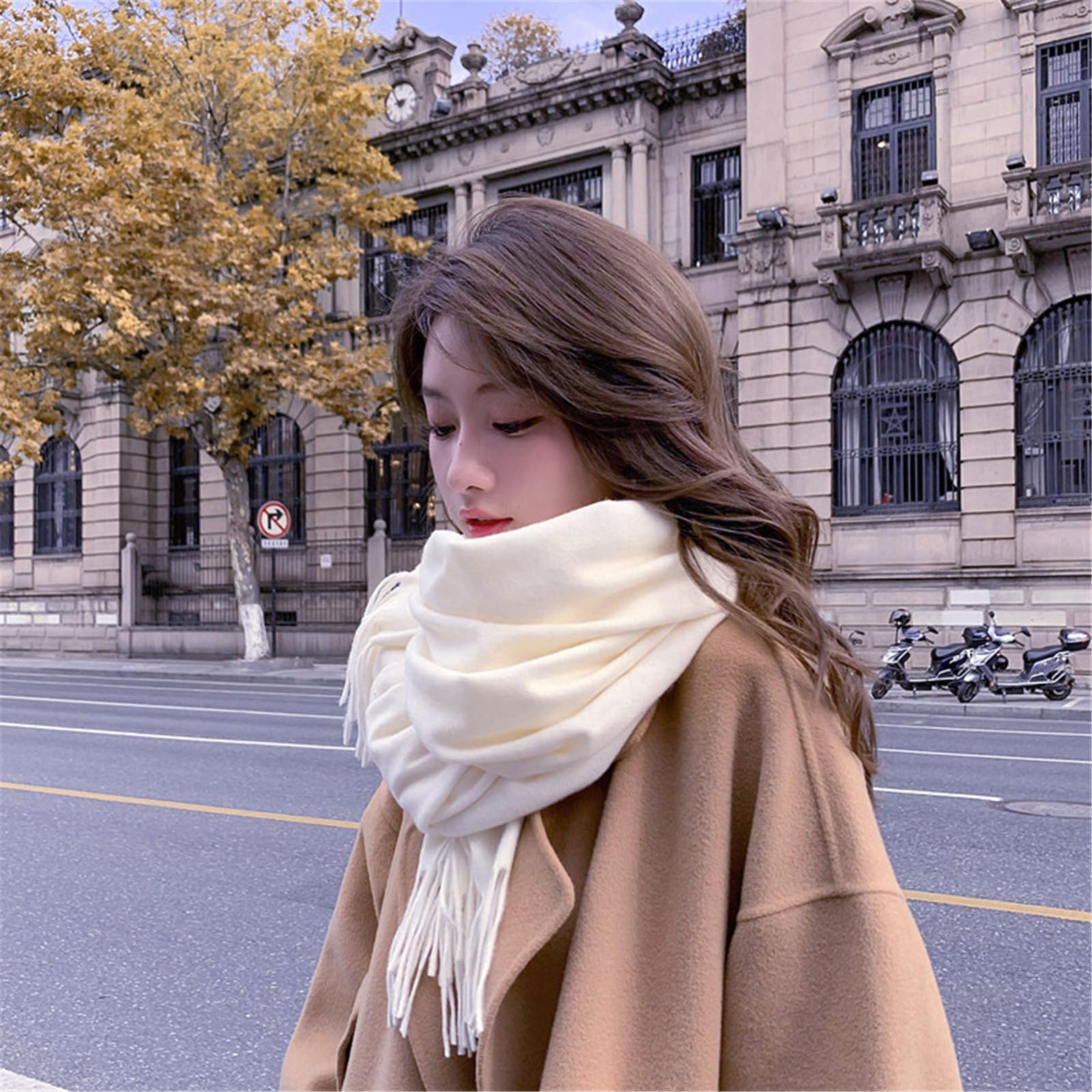 Foulard Donna Sciarpe Da Alla Moda Versatili Calde E Spesse Per L'autunno Inverno