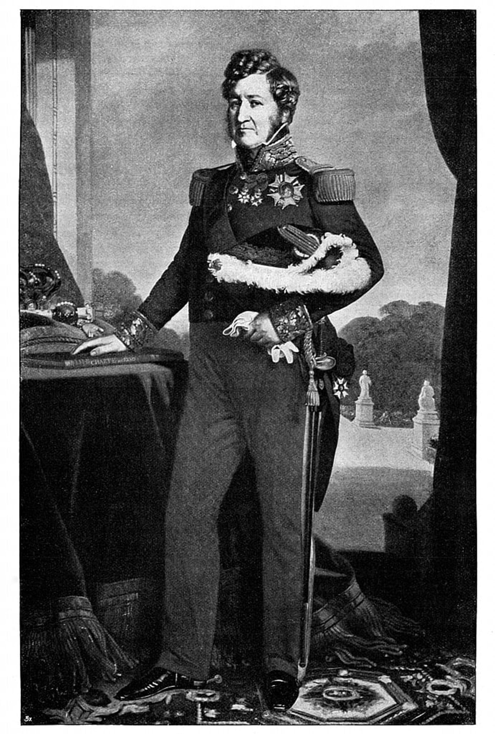 POSTERIIk Vintage Art Print Images Pictures Print King Louis Philippe I of France by Xaver Winterhalter Modern Colour Posters for Office Home Decor 60x90cm