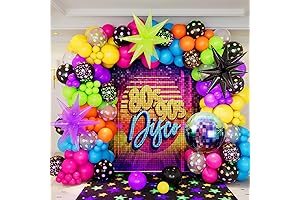 DBKL Glow Party Balloon Arch Kit: The Ultimate 80s/90s Party Essential