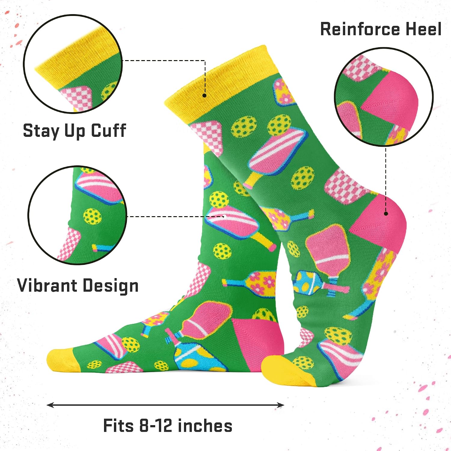 Pickleball Gifts For Women - Pickleball Socks, Sports Gift, Fun Socks image 5