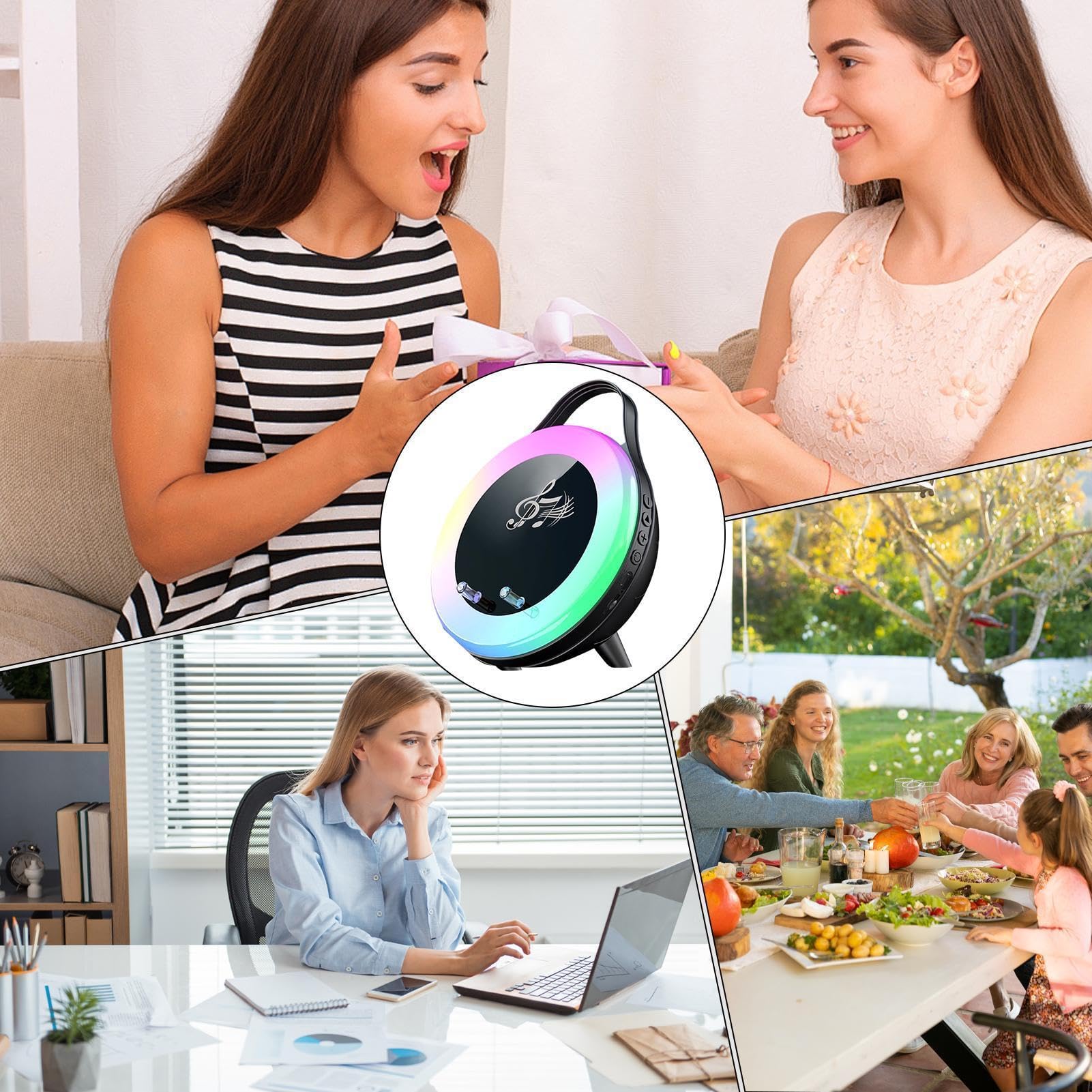 Altavoz portátil Hi-Fi Sound Soporte de teléfono de carga rápida
