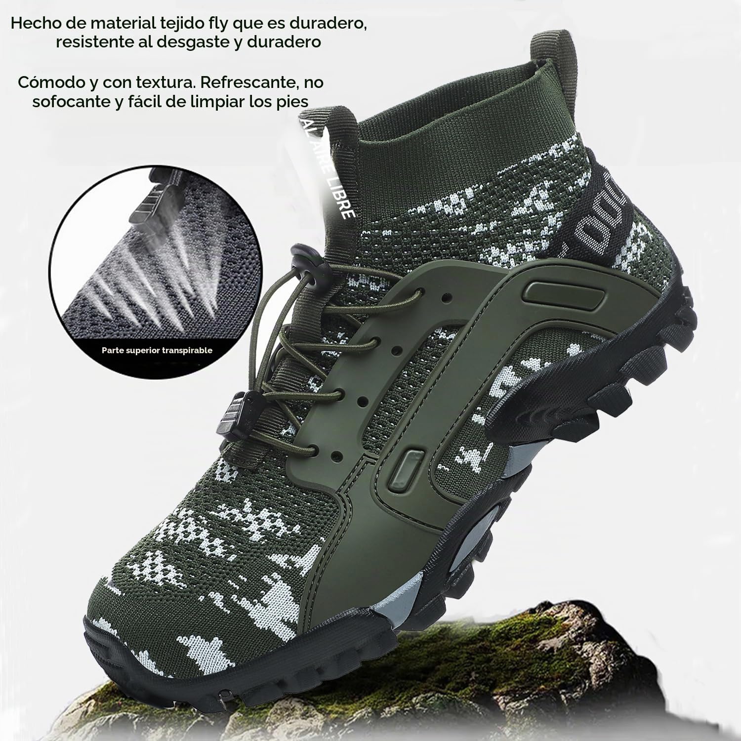 Zapatillas de Trekking Hombre Zapatillas Trail Running Antideslizantes Zapatos de Senderismo AL Libre Botas de montaña para mujer Deportes Zapatillas Correr Sneaker