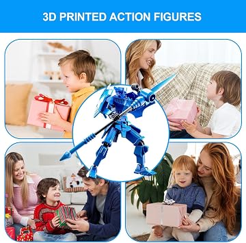 Action Figure Model, Shield of Justice Lucky Doll Warrior 13 Multi-joint Action Figure Toy,Multi Jointed Movable Robot | Full Body Mechanical Toy, 13cm/5.12inch -Jointed Robot Unique Collectibles