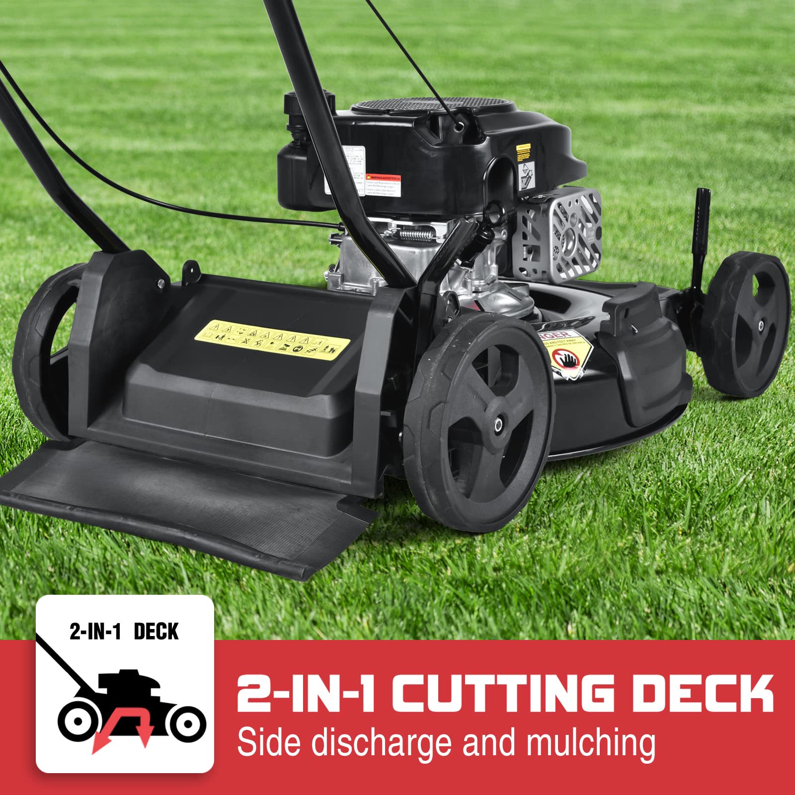 Buy PowerSmart Gas Lawn Mower 21Inch, 170CC OHV Engine, 2in1 Walk