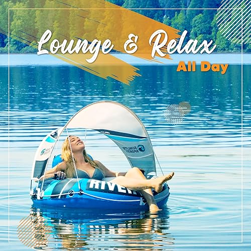 Miniatura 7 de Sunlite Sports - Tubo inflable de alta resistencia para río, flotador de agua de alta calidad para descansar sobre el lago y el río, balsa acuática