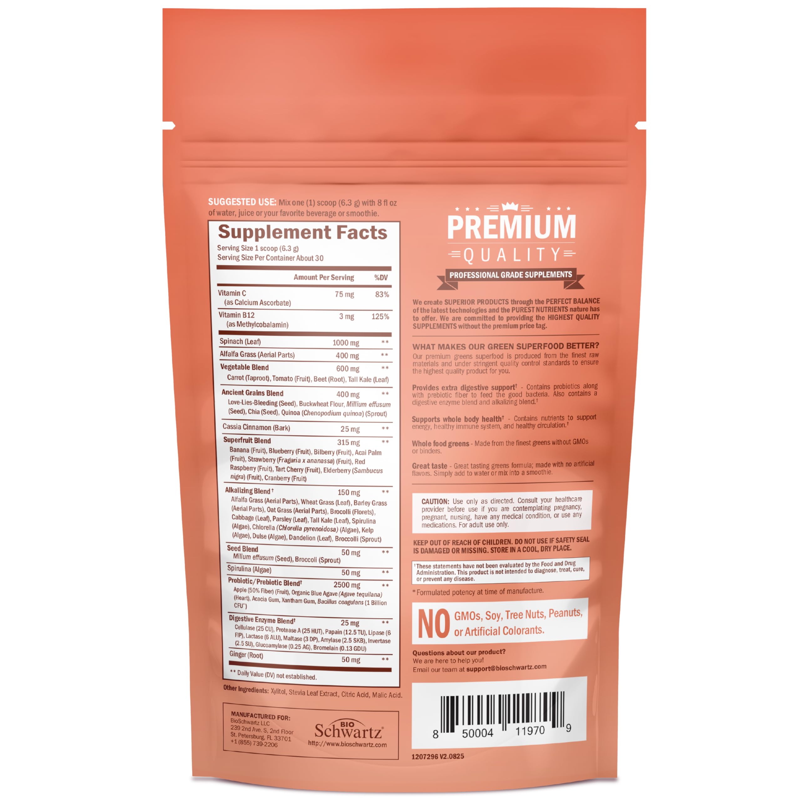 Super Greens Powder with Probiotics, Prebiotics, Digestive Enzymes — Amazon image 8