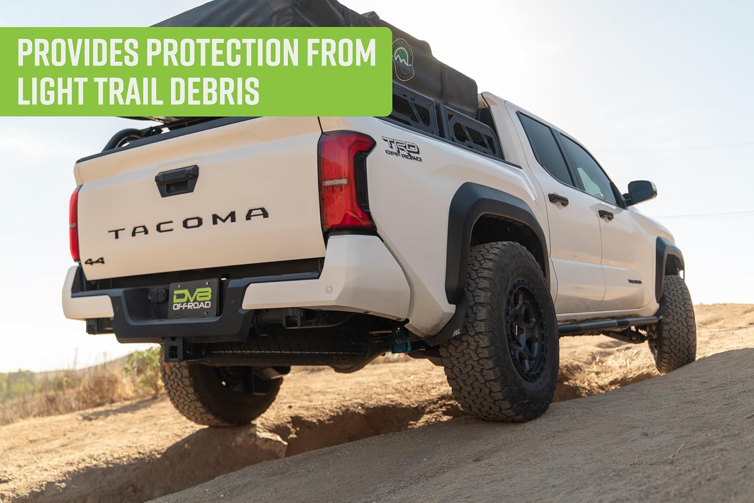 DV8 Offroad OE Plus Side Step for 24-26 Toyota Tacoma Double Cab | Anti-Slip Design | Mounts to Body/Pinch Weld | Provides Protection from Light Trail Debris | Retains OEM Ground Clearance | Steel