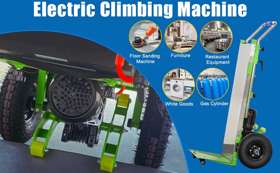 Carretilla eléctrica escaladora para cargas hasta 880 lbs miniatura 7