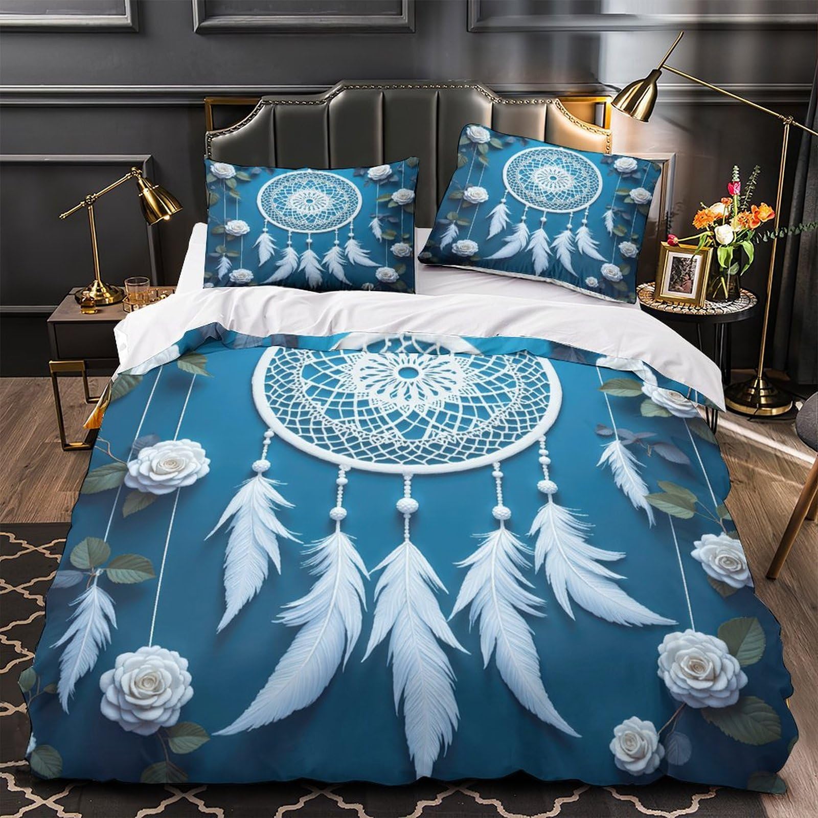 Parure de lit attrape-rêves pour chambre d'enfant : créez un cocon de douceur 3D