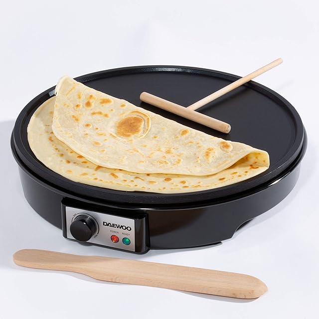 DAEWOO SDA1691 Crepe Maker, Black