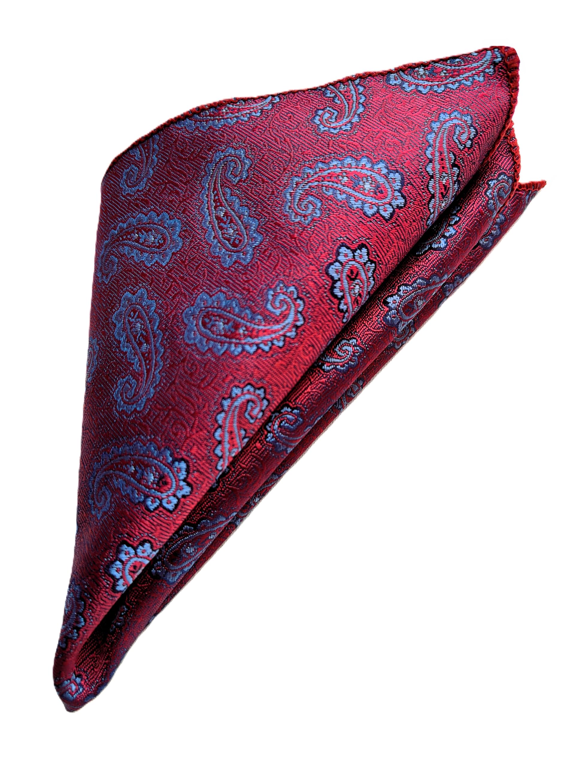 France - Premium Pocket Square Men Satin Wedding Handkerchief Multicolor Free Size-image-42