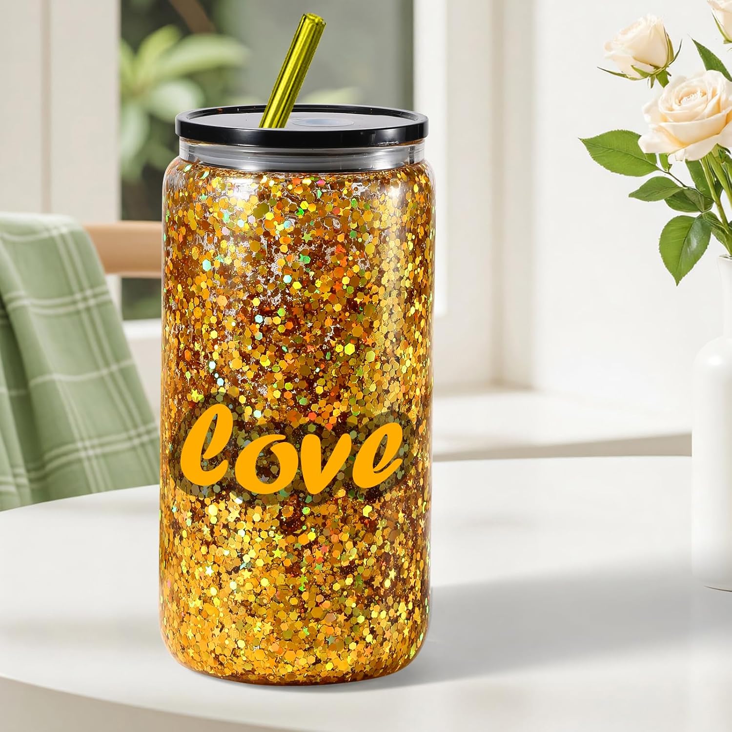 Snow Globe Tumbler Supplies, Snowglobe Tumbler Supplies Kit for DIY Glitter Snow Globe Tumbler Craft - Image 5