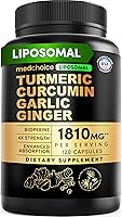 Vista 12 de Suplementos 4 en 1 de cúrcuma y ajo con BioPerine – Cápsulas de raíz de cúrcuma y jengibre de 2360 mg con ajo – Mezcla herbal de alta potencia