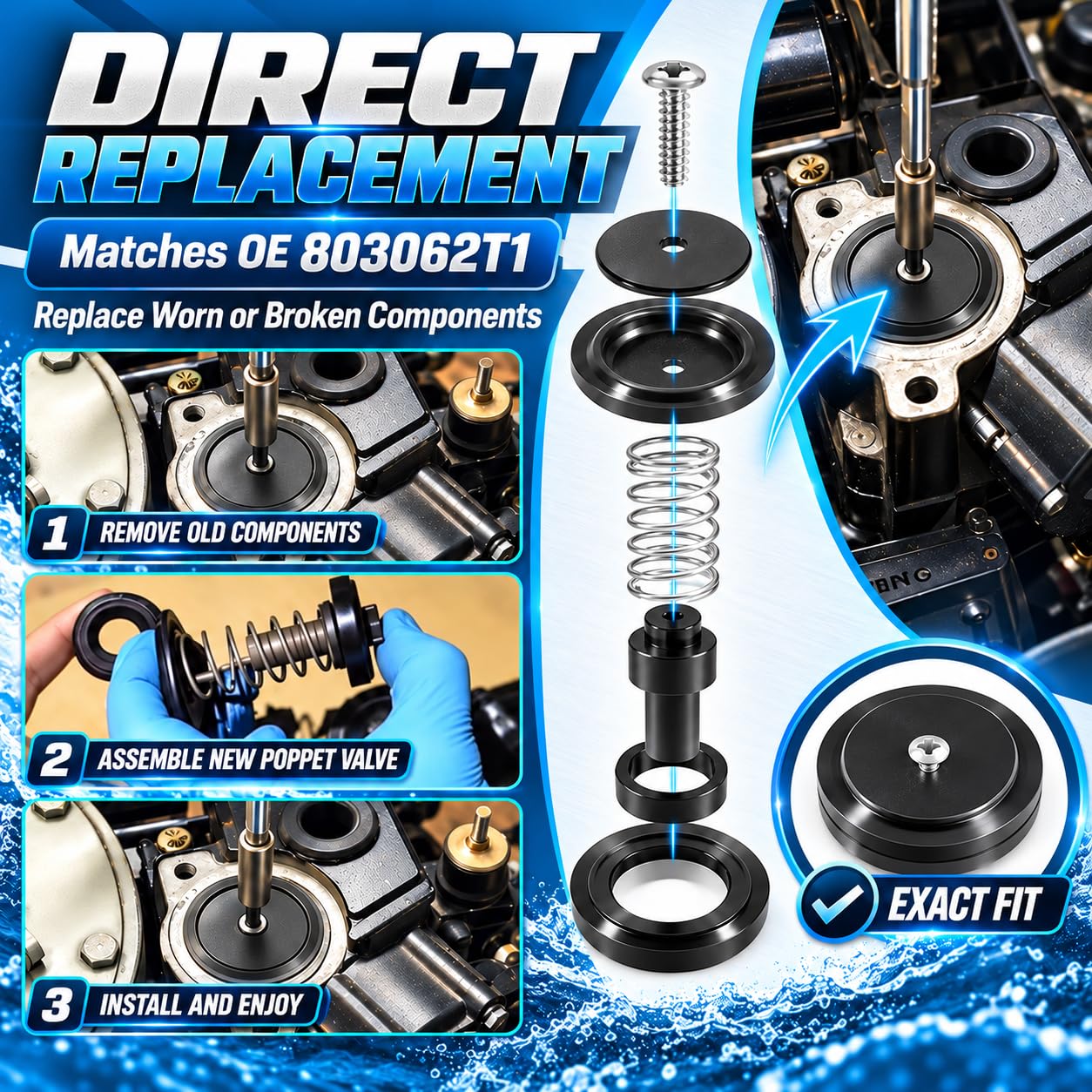 Mercury Mariner Poppet Valve Kit - Engine Repair -4
