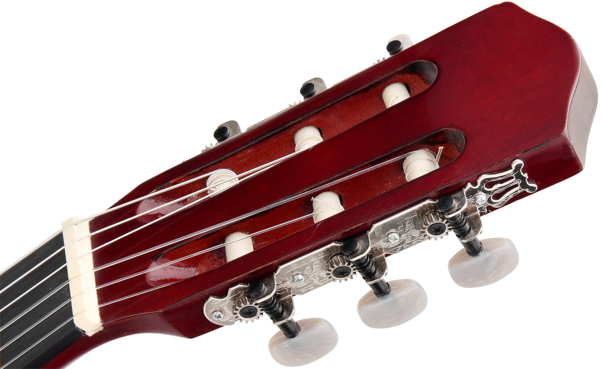 Classic Cantabile AS-851 4/4 Guitare Classique Concert Set Débutant Complet (Guitare Classique, Housse Gigbag, Cordes Nylon, Livre/École, 3 Médiators et Sifflet Accordeur)
