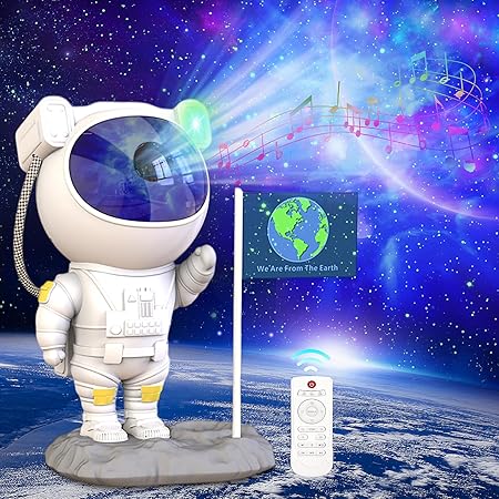 Proiettore Stellare Astronauta, Proiettore Stelle Soffitto, Telecomando, Per Le - Foto 2
