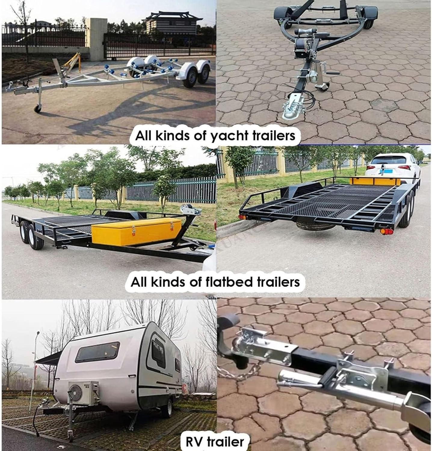Heavy Duty Marine Swivel Trailer Jack - Beach Wheel Trailer Jack,20cm Double Wheel Trailer Wheels, 900Kg Capacity Trailer Jockey Wheel, 26cm Lift, for Boat Caravan Ya