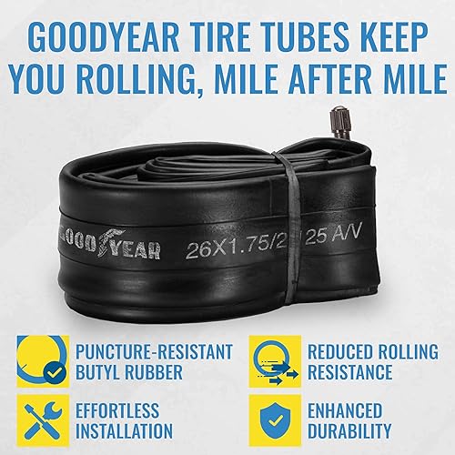 Miniatura 2 de Goodyear Tubo de bicicleta con caucho butílico - Tubos de bicicleta confiables para ciclismo premium