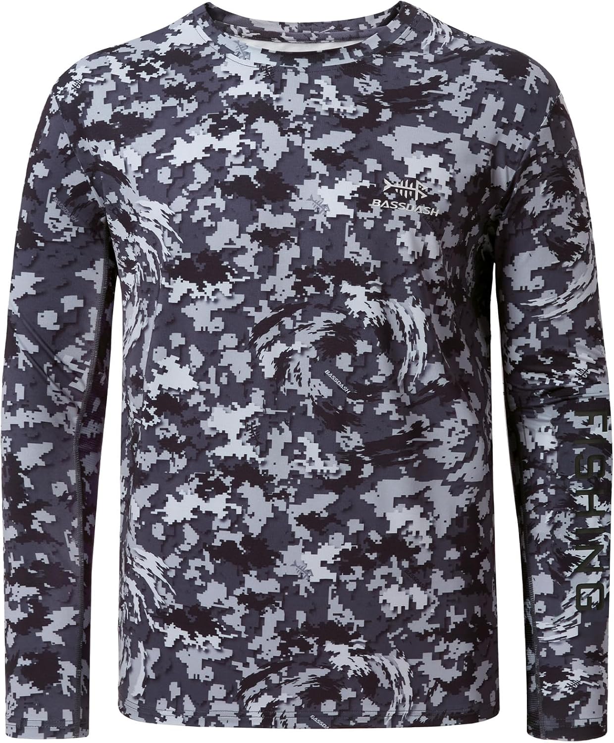 BASSDASH Men’s Camo Fishing Shirts UPF 50+ Long Sleeve Quick Dry Lightweight T-Shirts for Outdoor Hiking Kayaking FS37M - Image 5