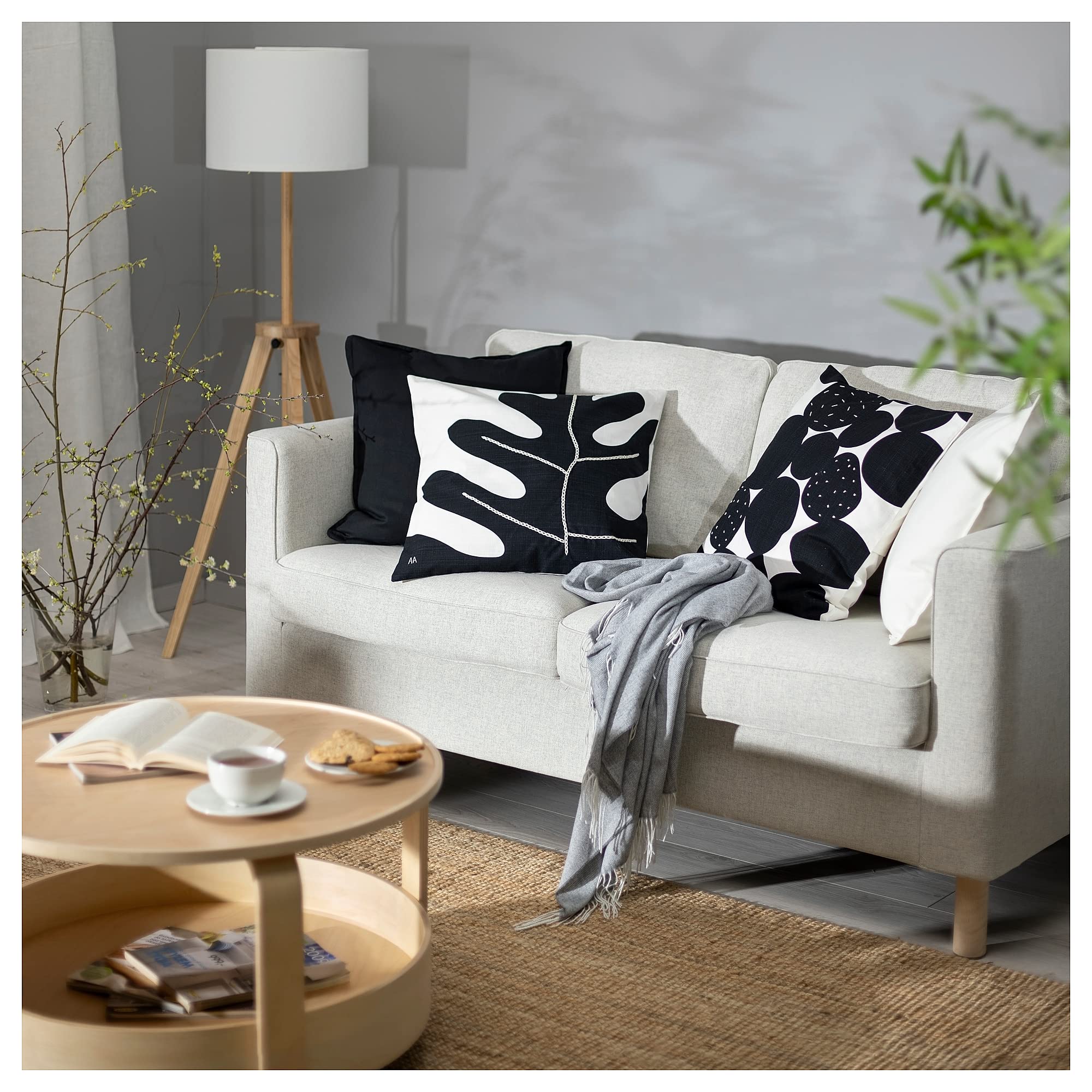 Jepeak Federa Cuscino Quadrato 50x50 Cm In Velluto Trapuntato Blu - 2
