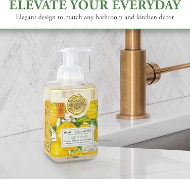 Michel Design Works Foaming Hand Soap, 17.80-Fluid Ounce, Lemon Basil