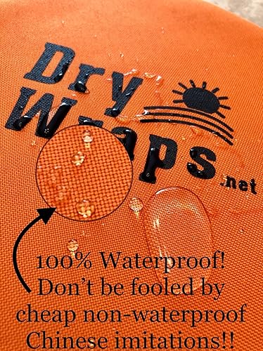 Miniatura 3 de Cubierta impermeable para recortadora - DRYWRAPS (paquete de 3) - Bordeadora, sierra de poste, para STIHL Echo Husqvarna (naranja)