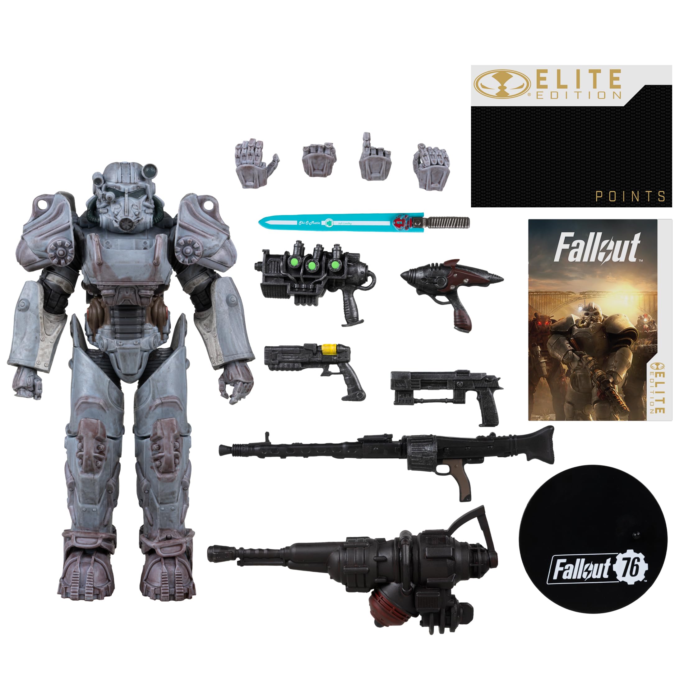 フォールアウト Elite Edition t-60 マクファーレントイズ McFarlane Fallout 76 T-60 Boneco Deluxe de 18 cm Edição Elite #3