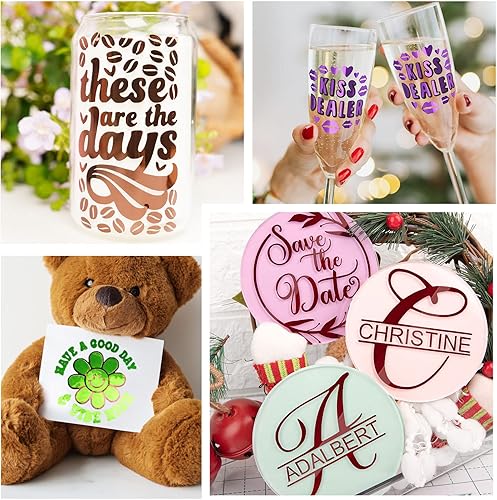 Vista 51 de TECKWRAP - Hojas de vinilo holográficas precortadas (12 x 12 pulgadas)