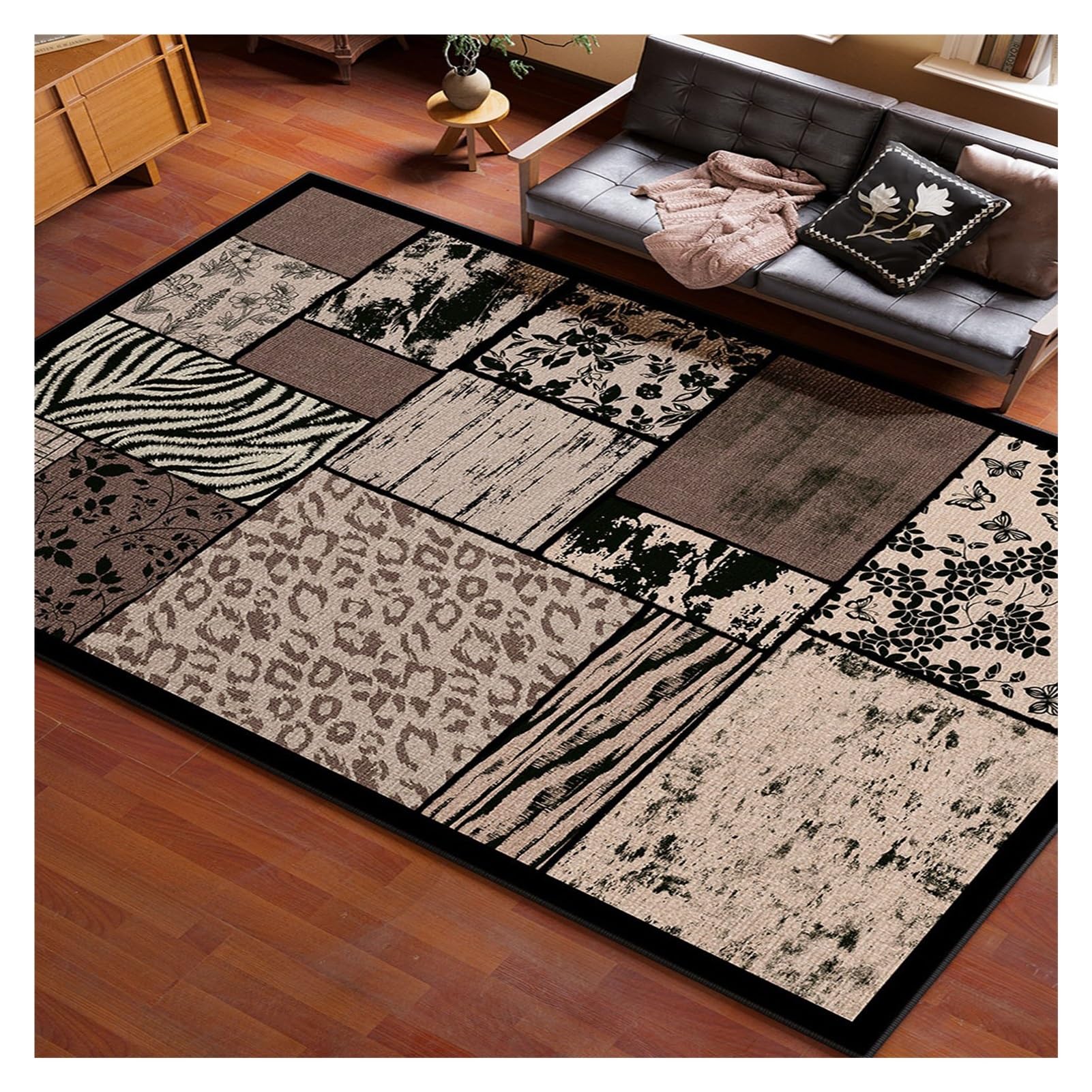 Tapis lavable 160x230cm acoustique pour grand salon et dressing