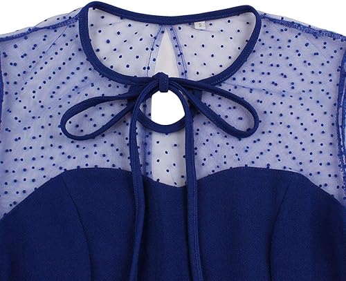 Miniatura 3 de Vestido vintage de lunares de los años 50 Audrey retro Rockabilly vestido de fiesta de los años 50 y 60, vestido de cóctel acampanado