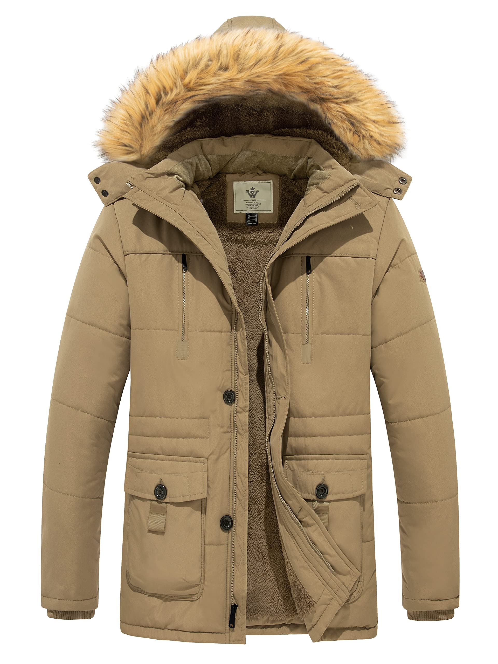 Men's Hooded Warm Coat Winter Parka Jacket