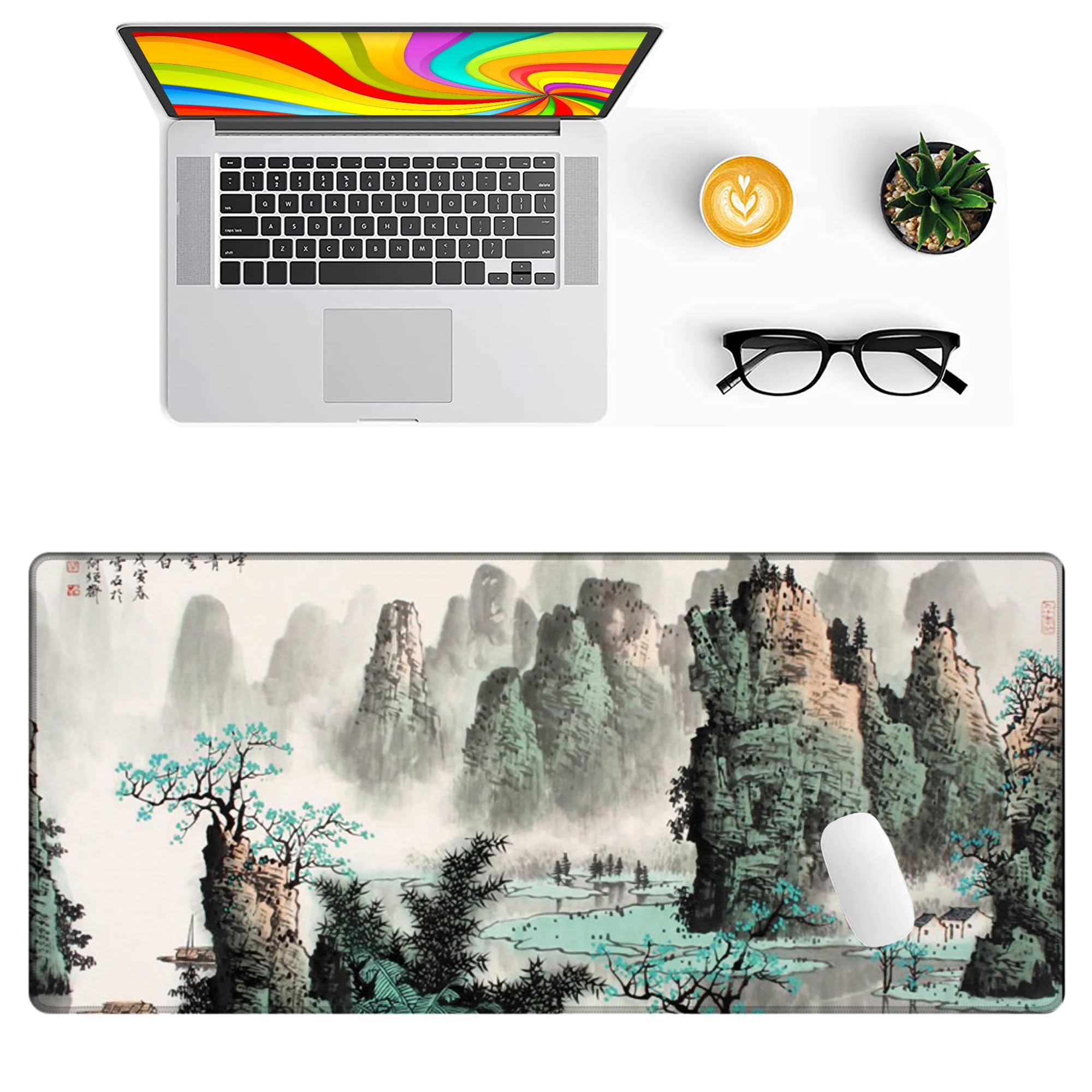 LL-COEUR XXL Etendue Tapis de Souris Gaming Mousepad Paysage Table Mat (900 x 400 x 3 mm, Couleur 5)
