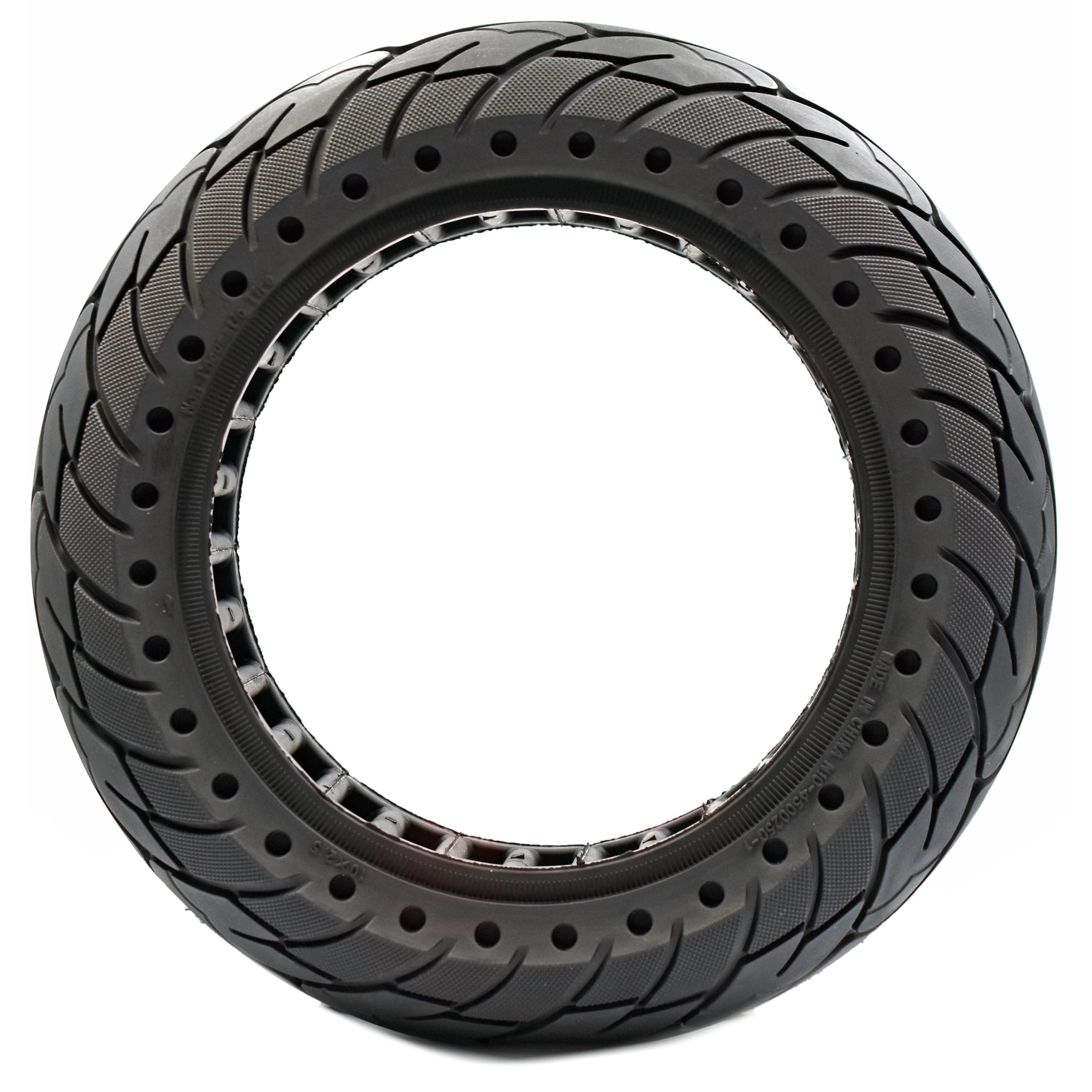 myBESTscooter - Pneus solides de 10 pouces pour Segway Ninebot G30 Max Trottinette Électrique en caoutchouc 10 * 2.5 pneus pièces de rechange