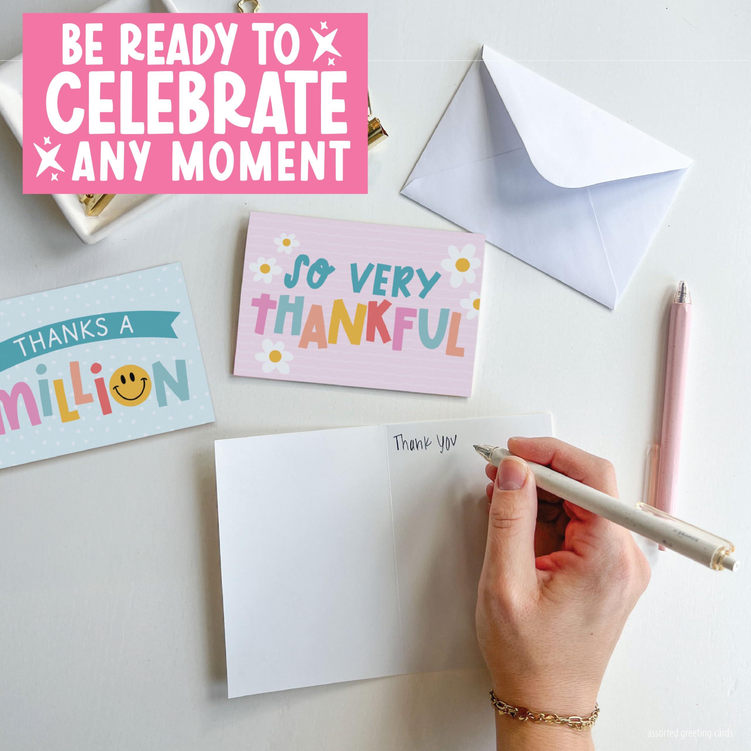 Hadley Designs Tarjetas surtidas con sobres para todas las ocasiones: 54 tarjetas de felicitación a granel para todas las ocasiones, surtido de tarjetas de felicitación mixtas, cumpleaños