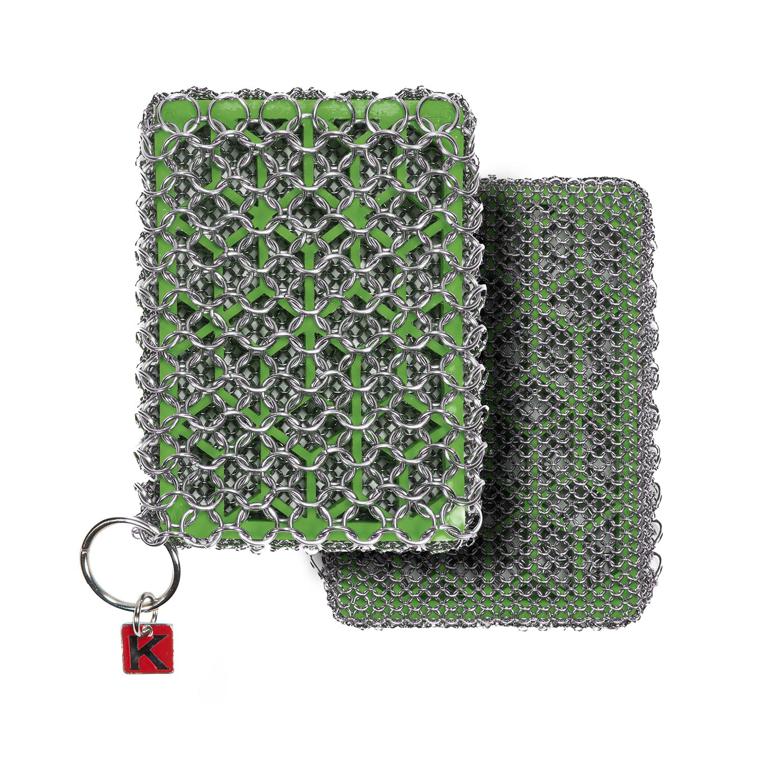 Knapp Made Chainmail Combo Scrubber (Zesty Lime Green)