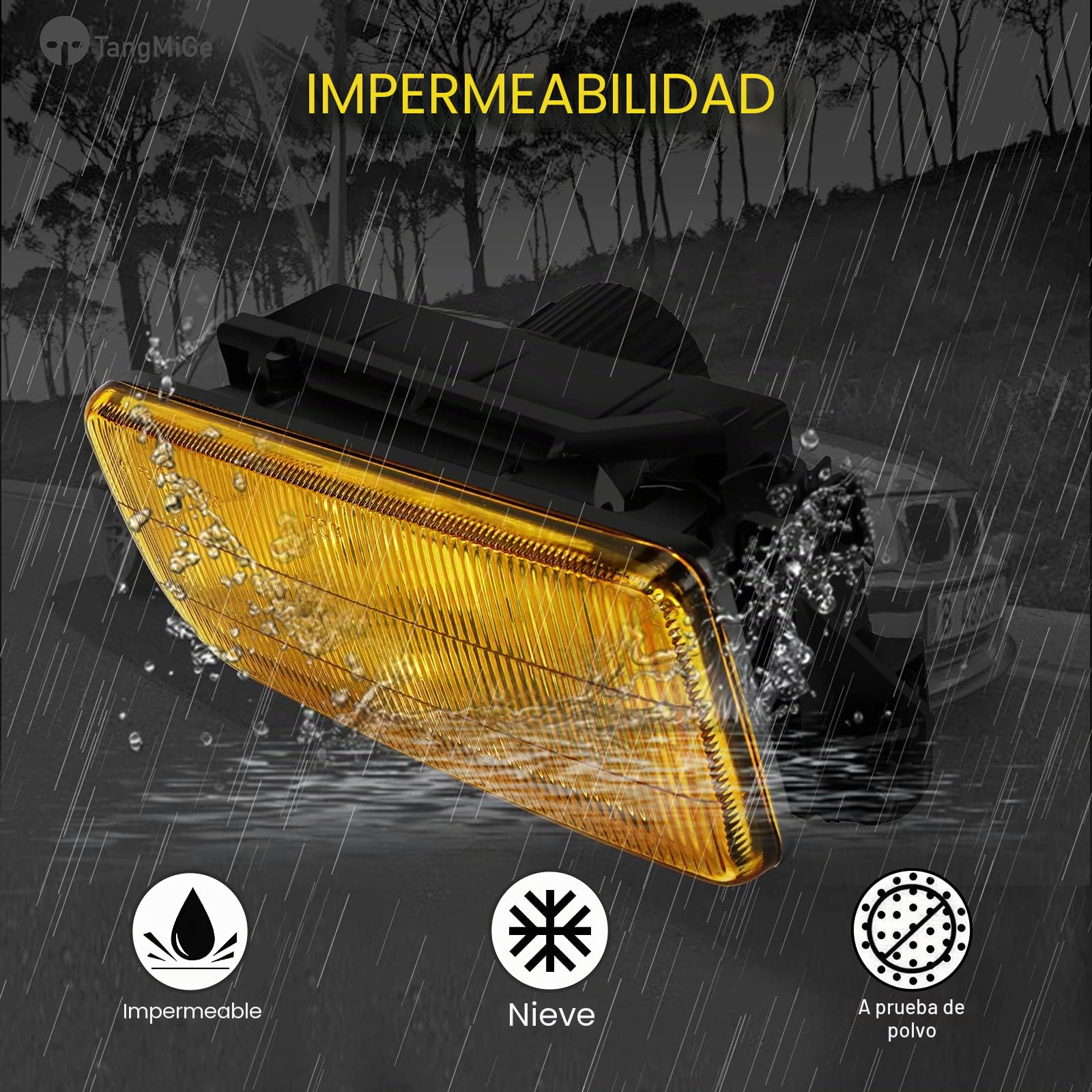 TangMiGe Luces Antiniebla compatible con BMW E36 Serie 3 HB SDN WGN CPE CONV, (318i 318is 318ti 320i 323i 323is 325i 325is 328i 328is M3), Diseño original, 09/1990-08/2000 (Amarillo)
