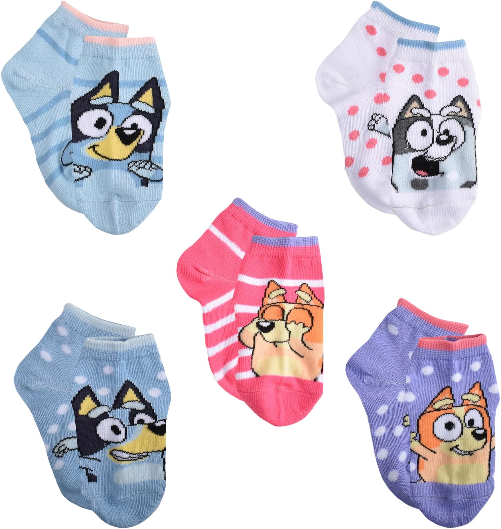 5PK CHEER SHORTIE SOCKS