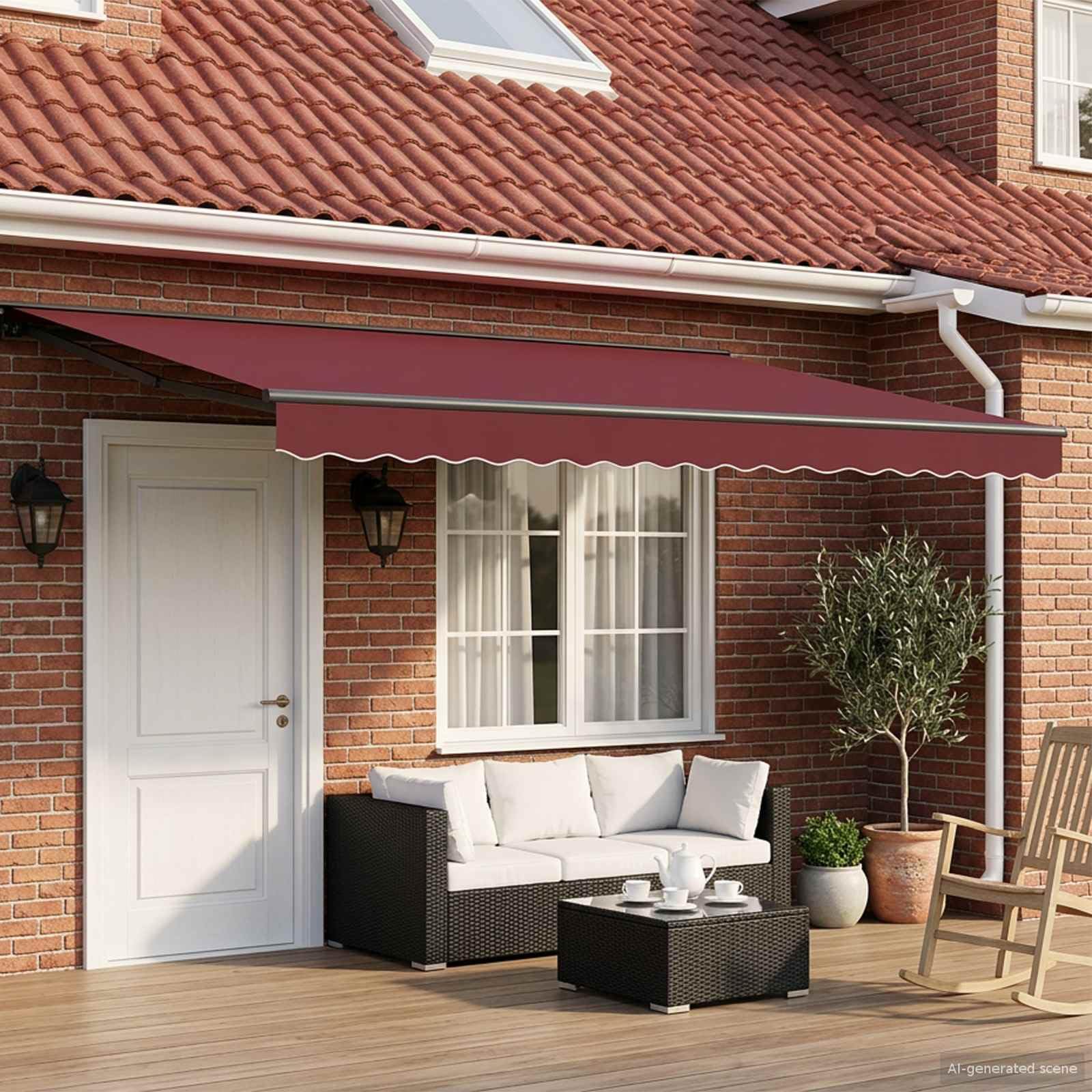 Amazon.de: vidaXL Elektrische ausziehbare Markise 5 x 3,5 m, Alfresco  Terrassenabdeckung, Moderne elektrische Markise, vielseitige  Schattenlsung, wetterfestes Auenblenden