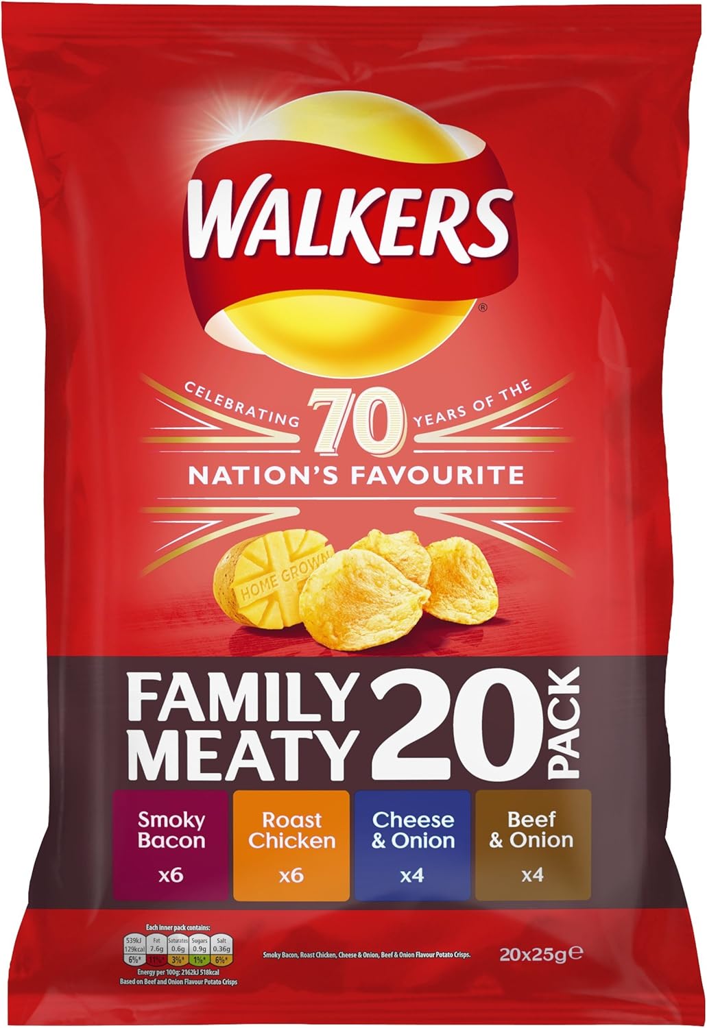 Walkers Meaty Variety Crisps, 24 g (Pack of 20) Amazon.co.uk Grocery