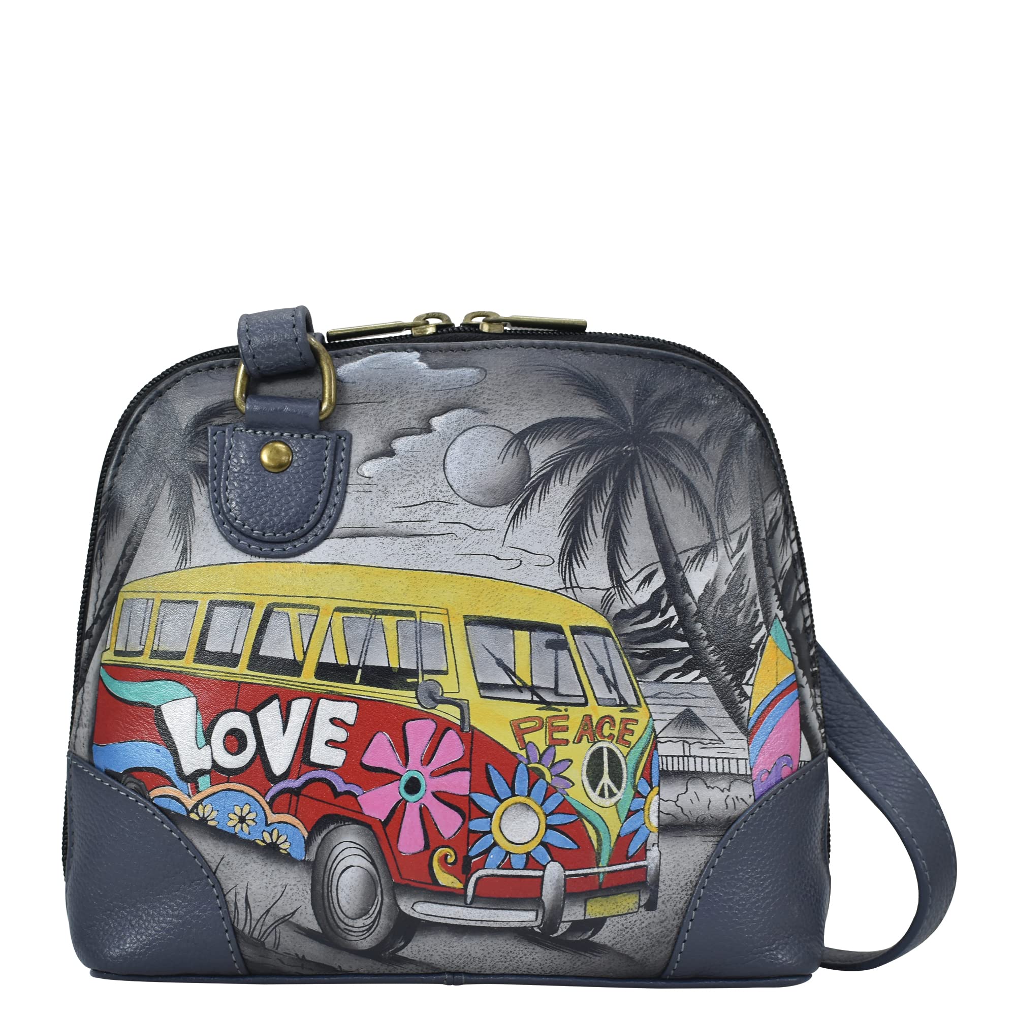 Anna by Anuschka Leather Small Multi Compartment Zip-Around Organizer
