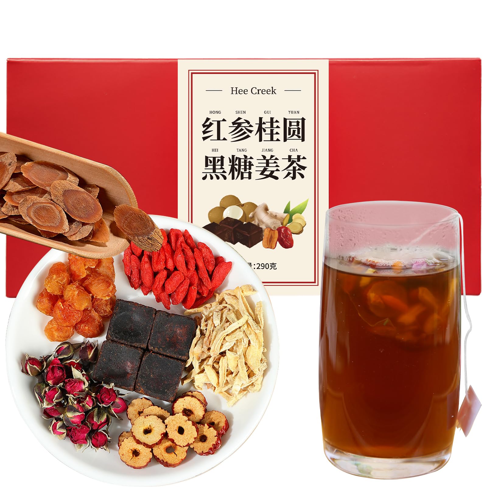 Amazon.com : Hee Creek Longan Red Date Ginger Sugar Tea 10.23oz