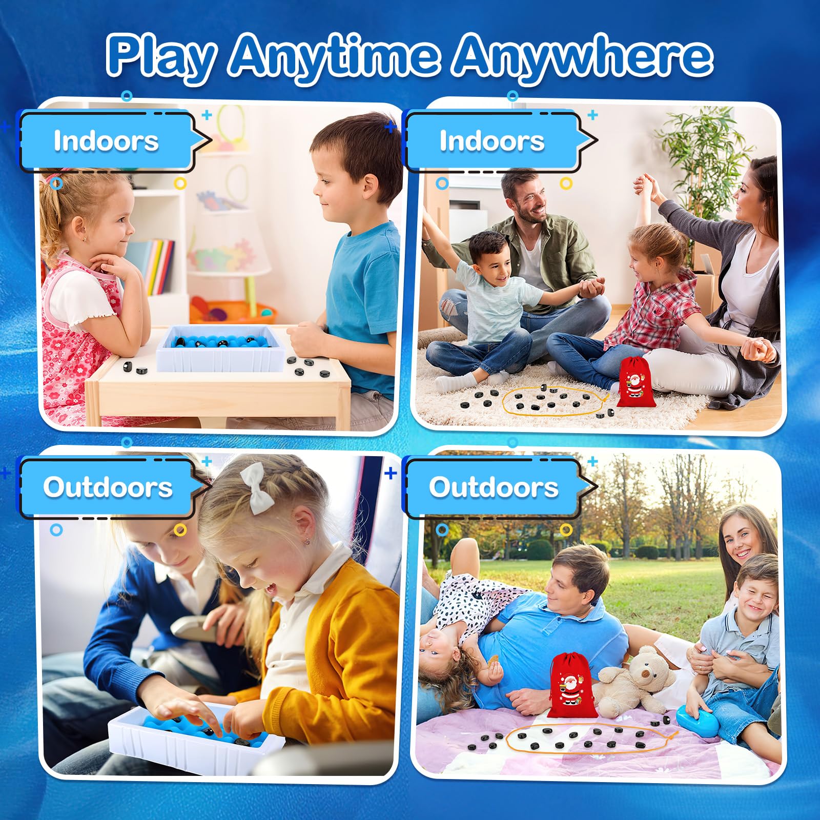 80 Stück Magnetspiel Set - Magnetisches Schach & Puzzle Spiel