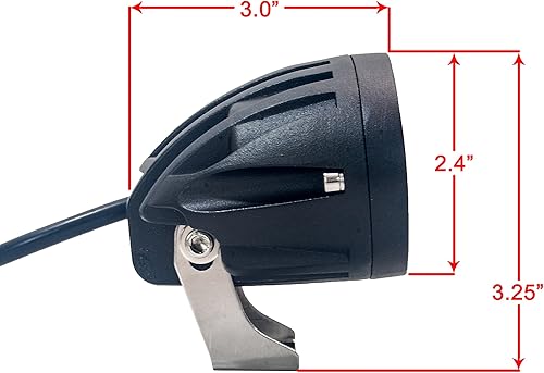 Miniatura 5 de Foco de luz LED azul de seguridad para carretillas, lámpara de advertencia para Offroad Race 12 voltios, 48 voltios