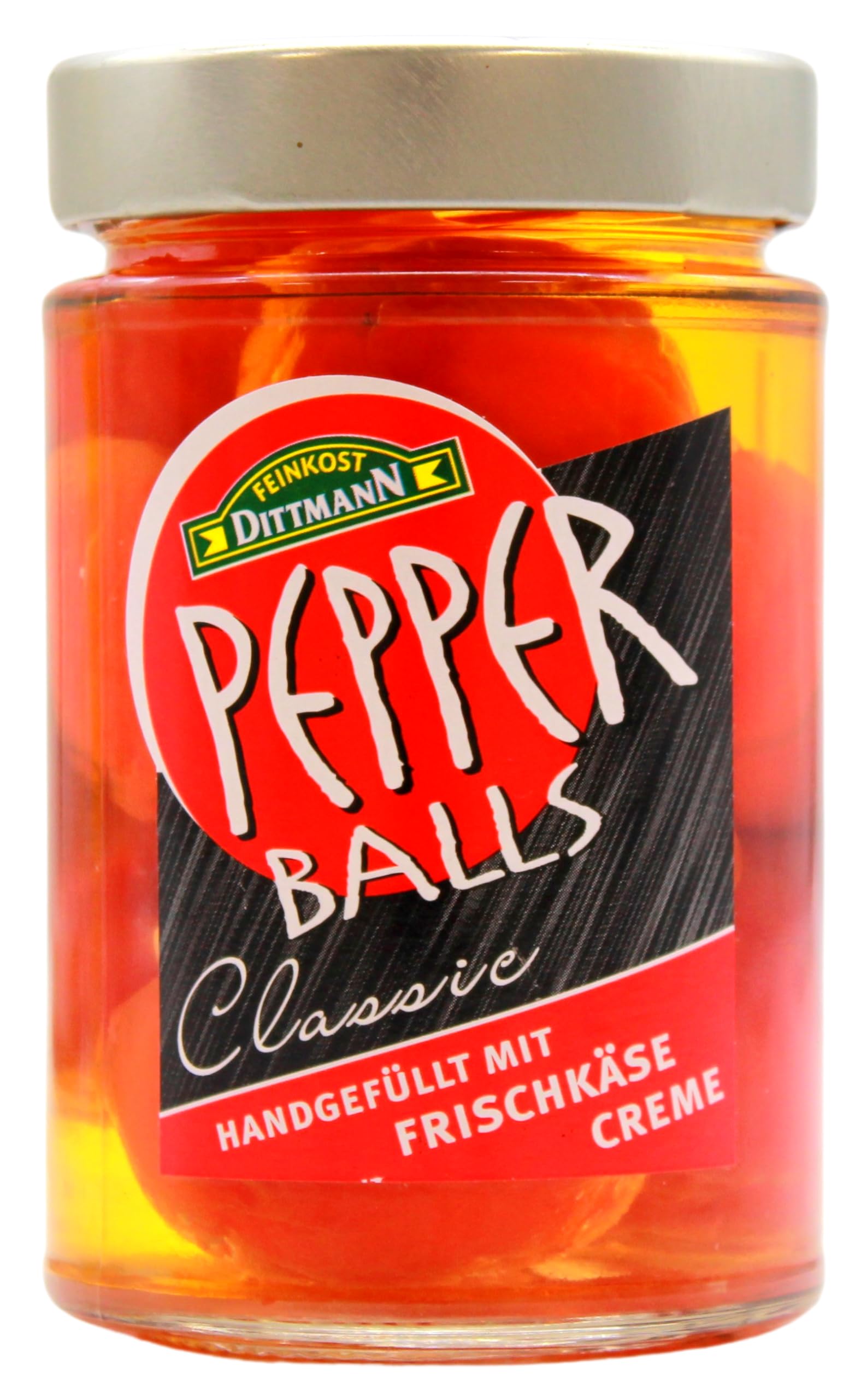 Feinkost Dittmann Pepper Bals mit Frischkäse gefüllt, 6er Pack (6 x 290g)