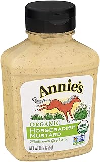Annie's Horseradish Mustard, Certified Organic, Gluten Free, Non-GMO, 9 oz