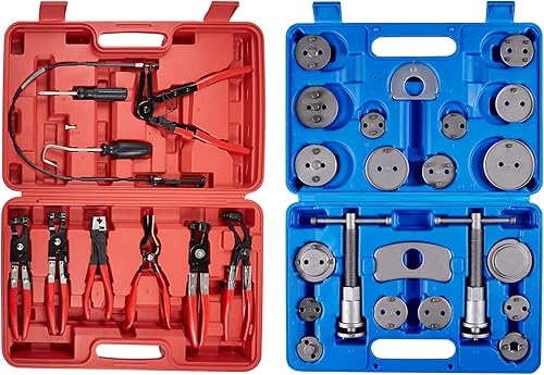 Kit de herramientas de repuesto de almohadilla de freno para manguera de resorte de alambre de largo alcance para reiniciar la almohadilla de freno,