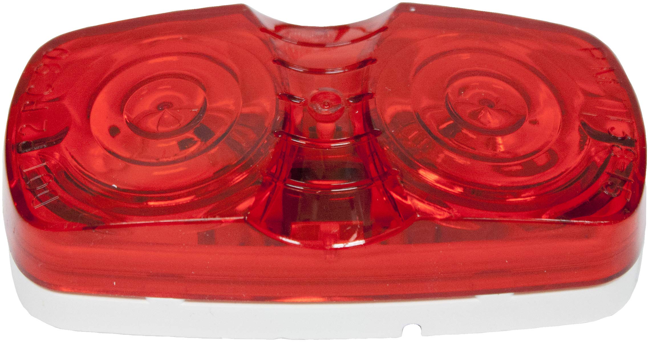 PM V138R Red Rectangular 2 Bulb Clearance Marker Light