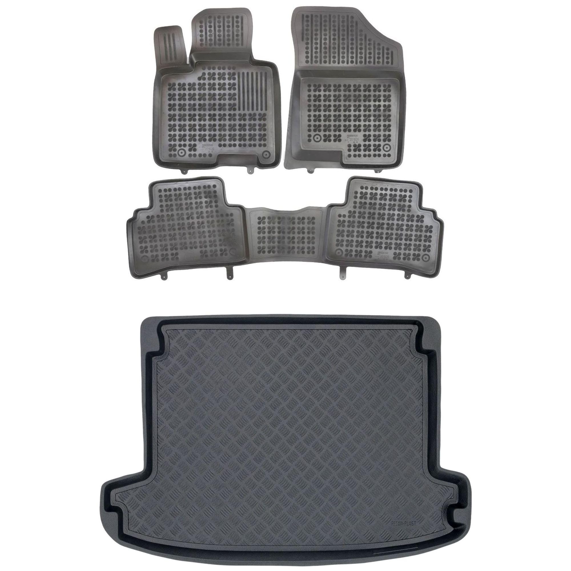 SET di tappetini in gomma 3D Hyundai Tucson 3 2015-2020 d bn