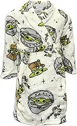 Roupões para meninos – Personagens infantis, roupão de banho macio de lã coral com capuz