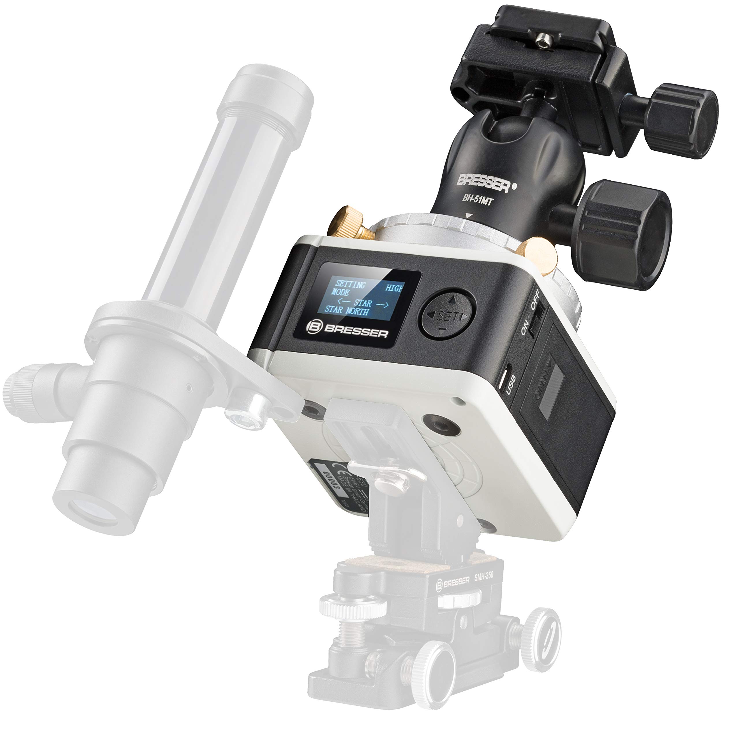 Bresser Teleskop StarTracker Astrofoto Montierung PM-100 für Langzeitaufnahmen oder Zeitraffer